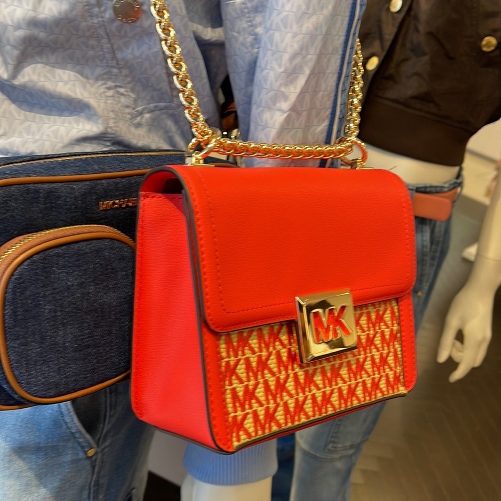 MICHAEL KORS SONIA SMALL SHOULDER XBODY Coral Reef - Picture 2 of 16